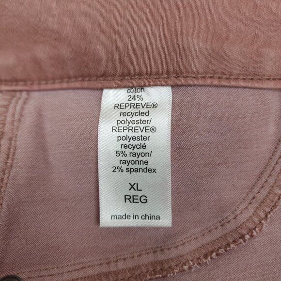 M Jeans By Maurices Womens XL High-Rise Mauve Jeggings Jeans Pink Stretch Soft - Picture 7 of 8